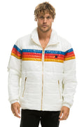 Classic 4 STRIPE LUXE TRAVELER JACKET - GLOSSY WHITE
