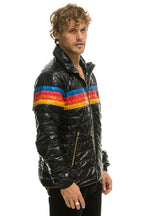 Classic 4 STRIPE TRAVELER JACKET - GLOSSY BLACK