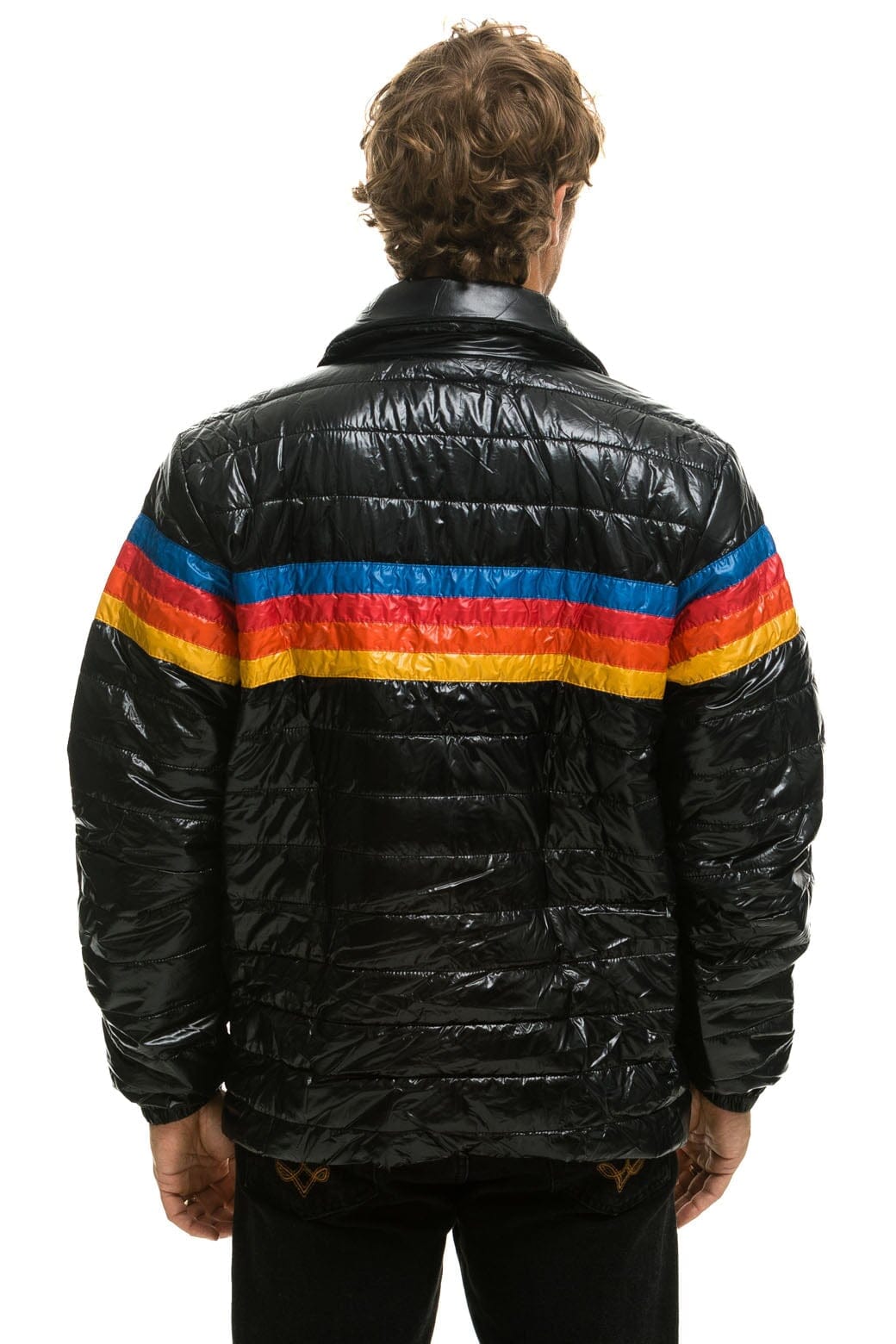 Classic 4 STRIPE TRAVELER JACKET - GLOSSY BLACK