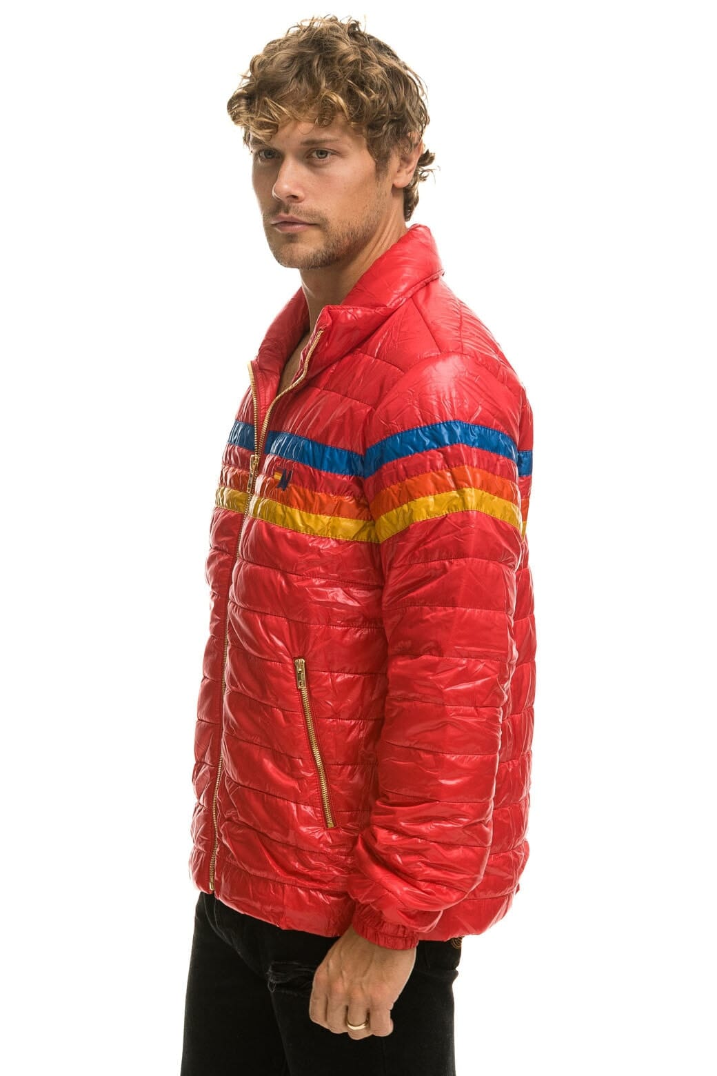Classic 4 STRIPE TRAVELER JACKET - GLOSSY CHERRY