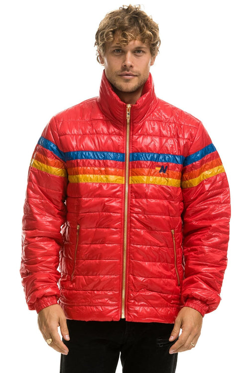 Classic 4 STRIPE TRAVELER JACKET - GLOSSY CHERRY