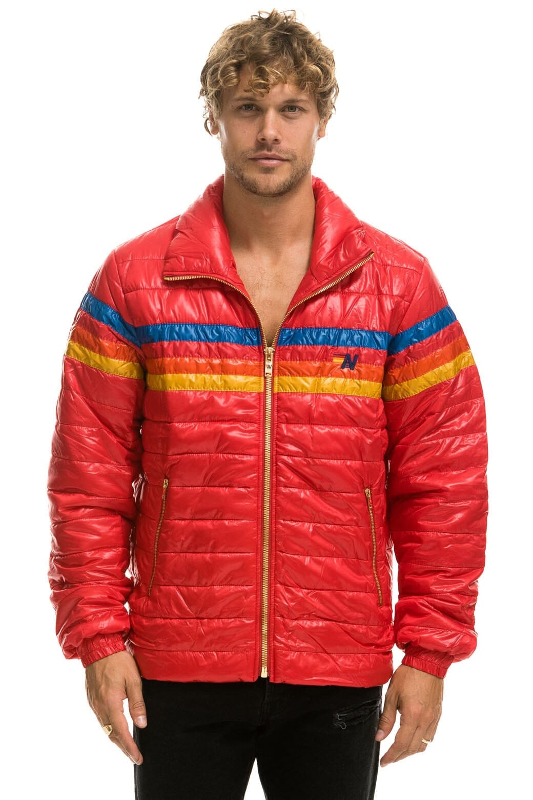 Classic 4 STRIPE TRAVELER JACKET - GLOSSY CHERRY