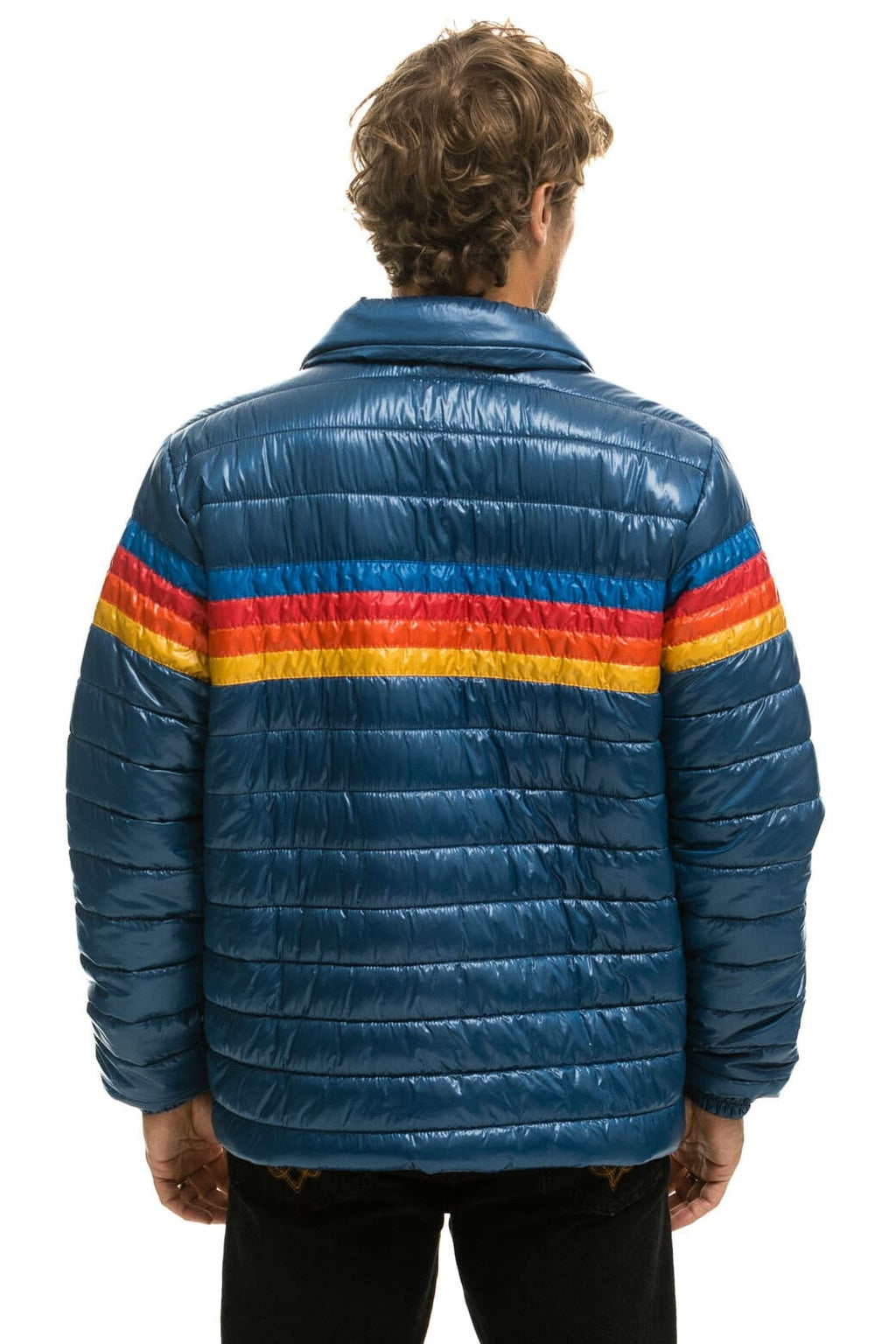 Classic 4 STRIPE TRAVELER JACKET - GLOSSY DEEP BLUE