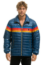 Classic 4 STRIPE TRAVELER JACKET - GLOSSY DEEP BLUE