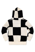 Classic KIDS CHECK QUILTED ZIP HOODIE - VINTAGE WHITE BLACK