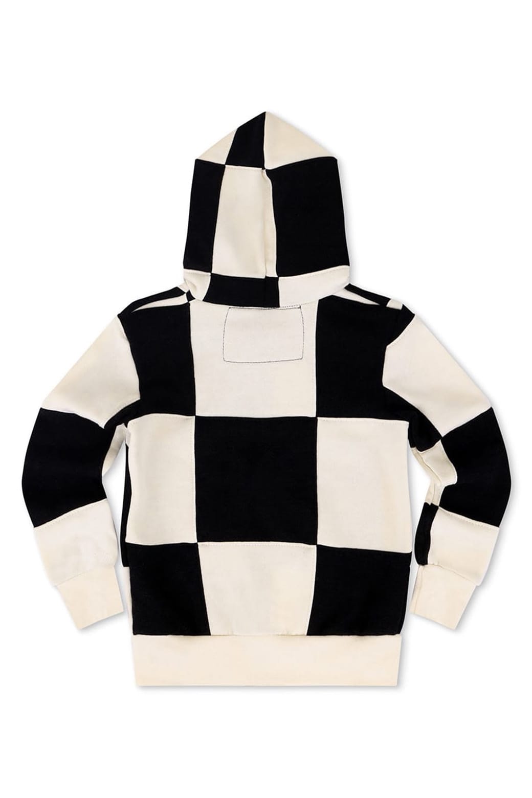 Classic KIDS CHECK QUILTED ZIP HOODIE - VINTAGE WHITE BLACK
