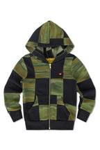 Classic KIDS CHECK QUILTED ZIP HOODIE - SMOKE CAMO