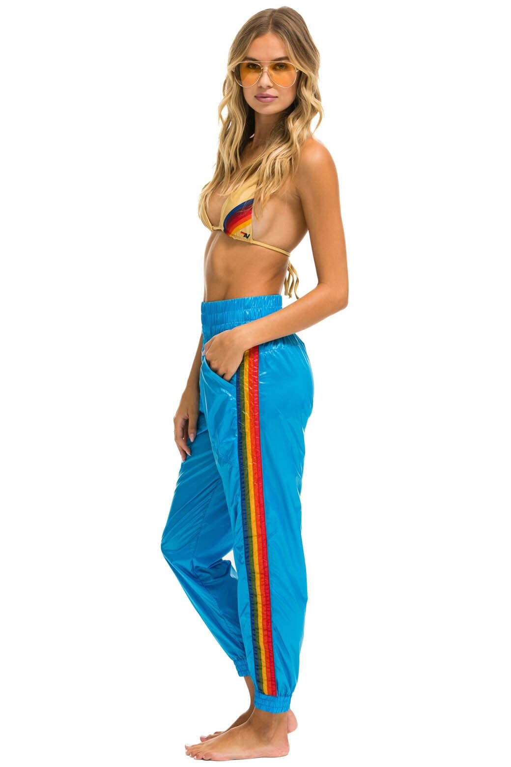 Classic 5 STRIPE HI RISE WIND PANT - DRESDEN