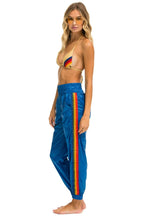 Classic 5 STRIPE HI RISE WIND PANT - SNORKEL BLUE