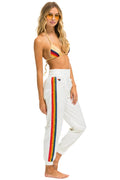 Classic 5 STRIPE HI RISE WIND PANT - VINTAGE WHITE