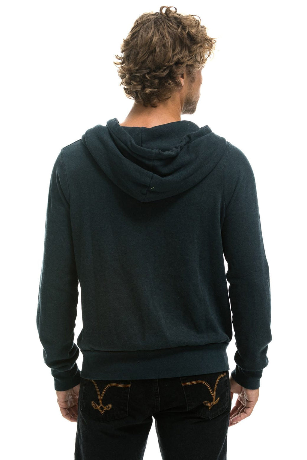 Classic 5 STRIPE HOODIE - CHARCOAL BLUE