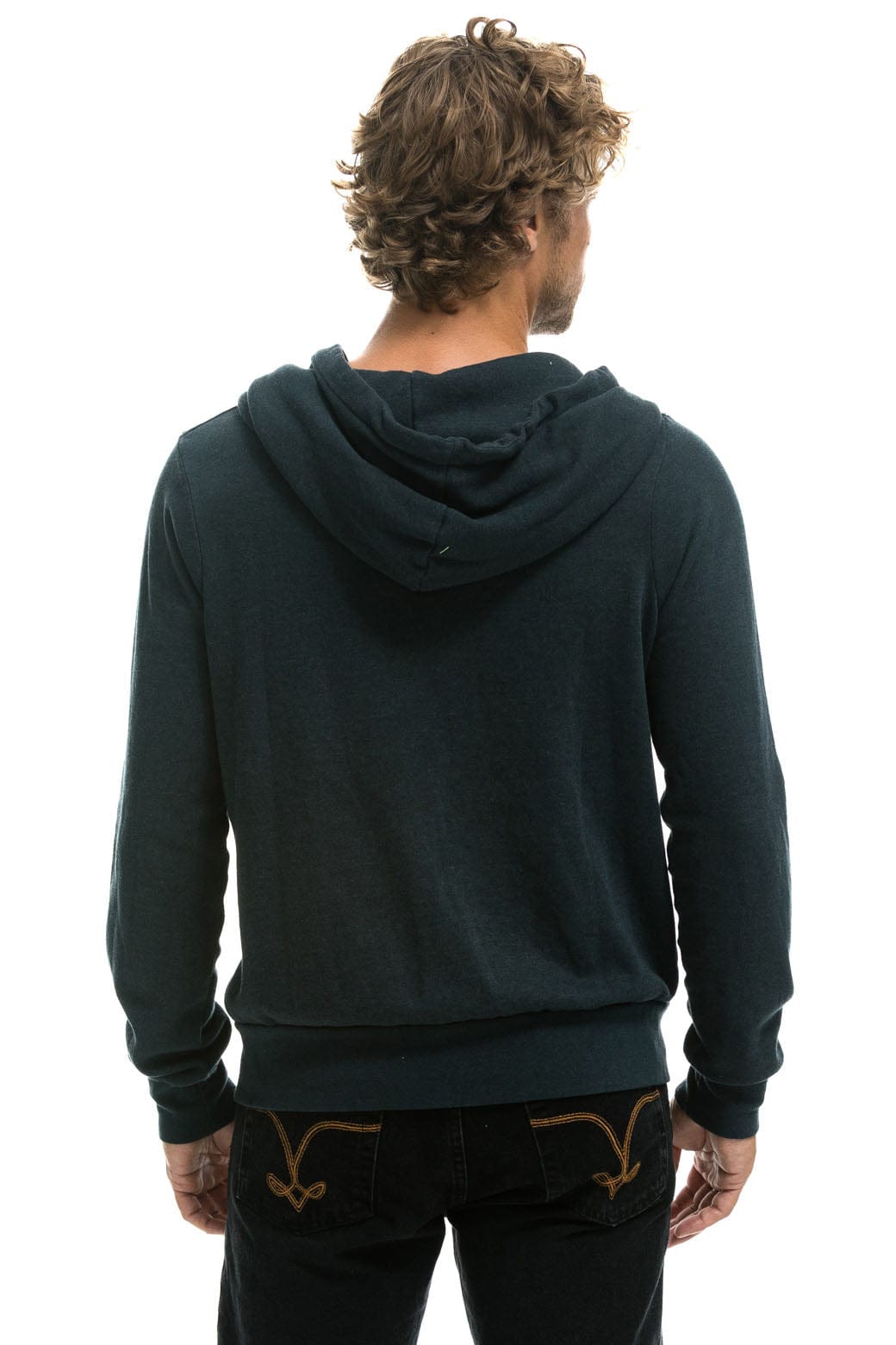 Classic 5 STRIPE HOODIE - CHARCOAL BLUE