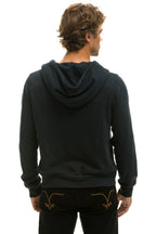 Classic 5 STRIPE HOODIE - CHARCOAL GREY STRIPES