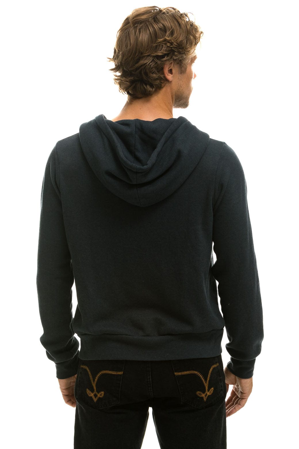 Classic 5 STRIPE HOODIE - CHARCOAL GREY STRIPES