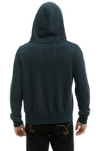 Classic 5 STRIPE HOODIE - CHARCOAL