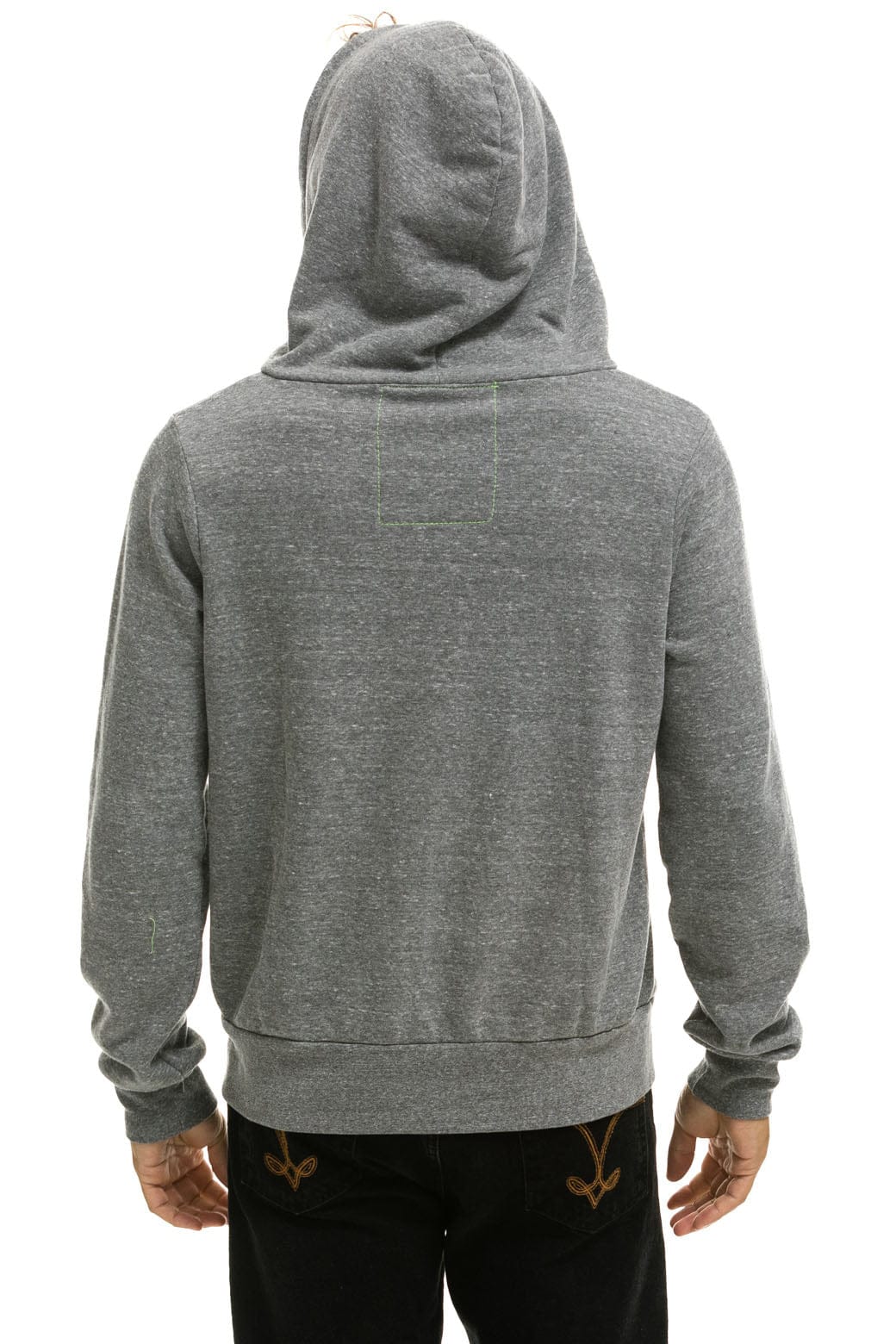 Classic 5 STRIPE HOODIE - HEATHER GREY