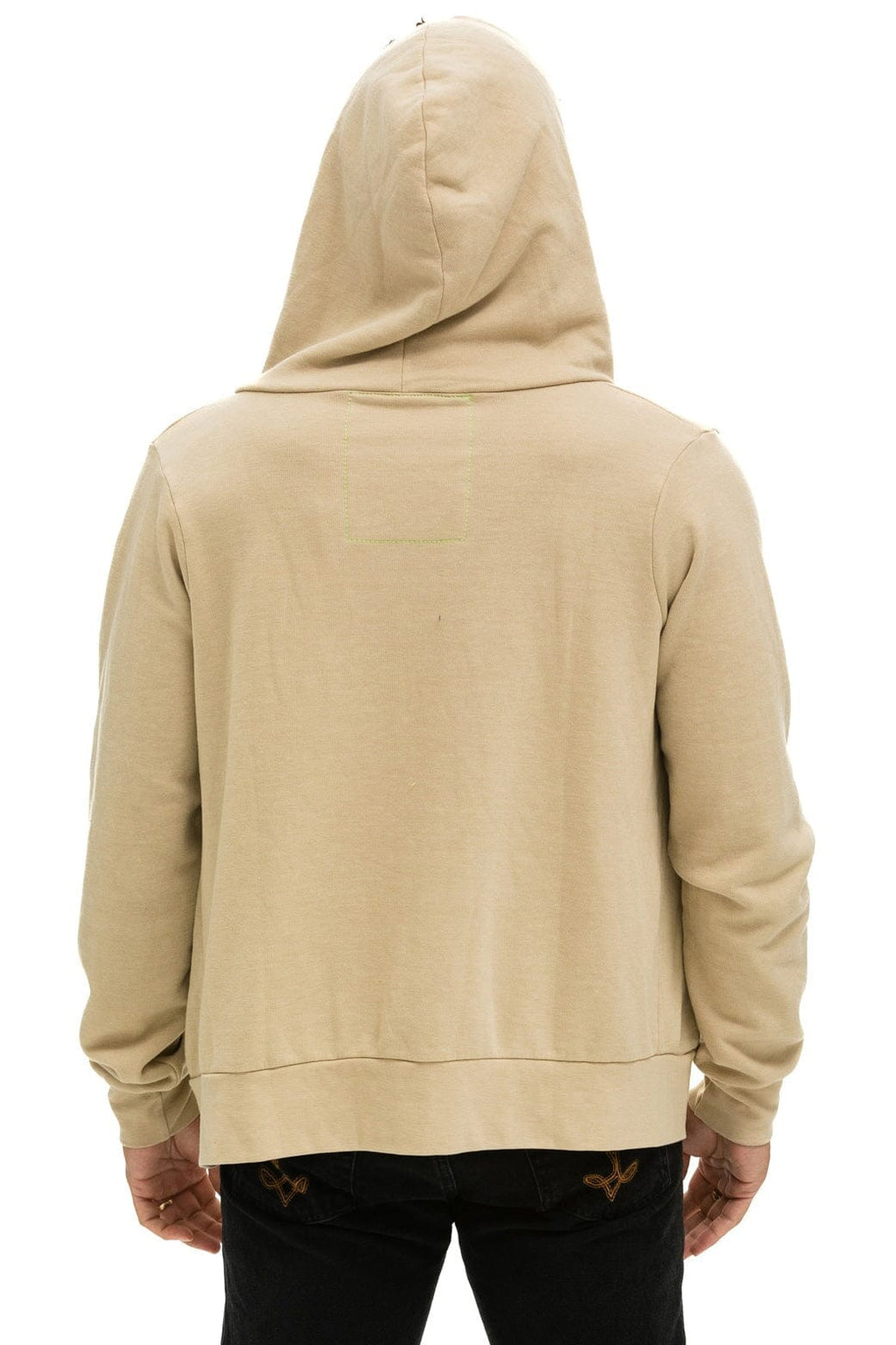 Classic 5 STRIPE HOODIE - SAND PINK GREEN