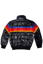 Classic 5 STRIPE KIDS TRAVELER JACKET - BLACK GLOSSY