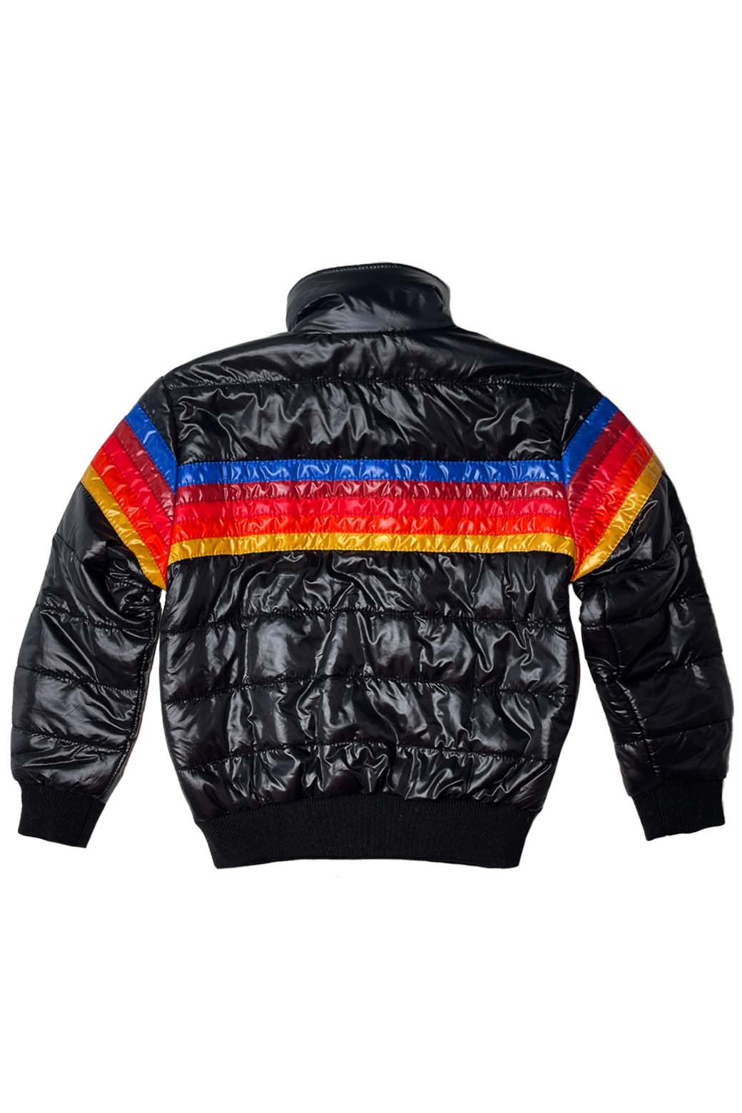 Classic 5 STRIPE KIDS TRAVELER JACKET - BLACK GLOSSY