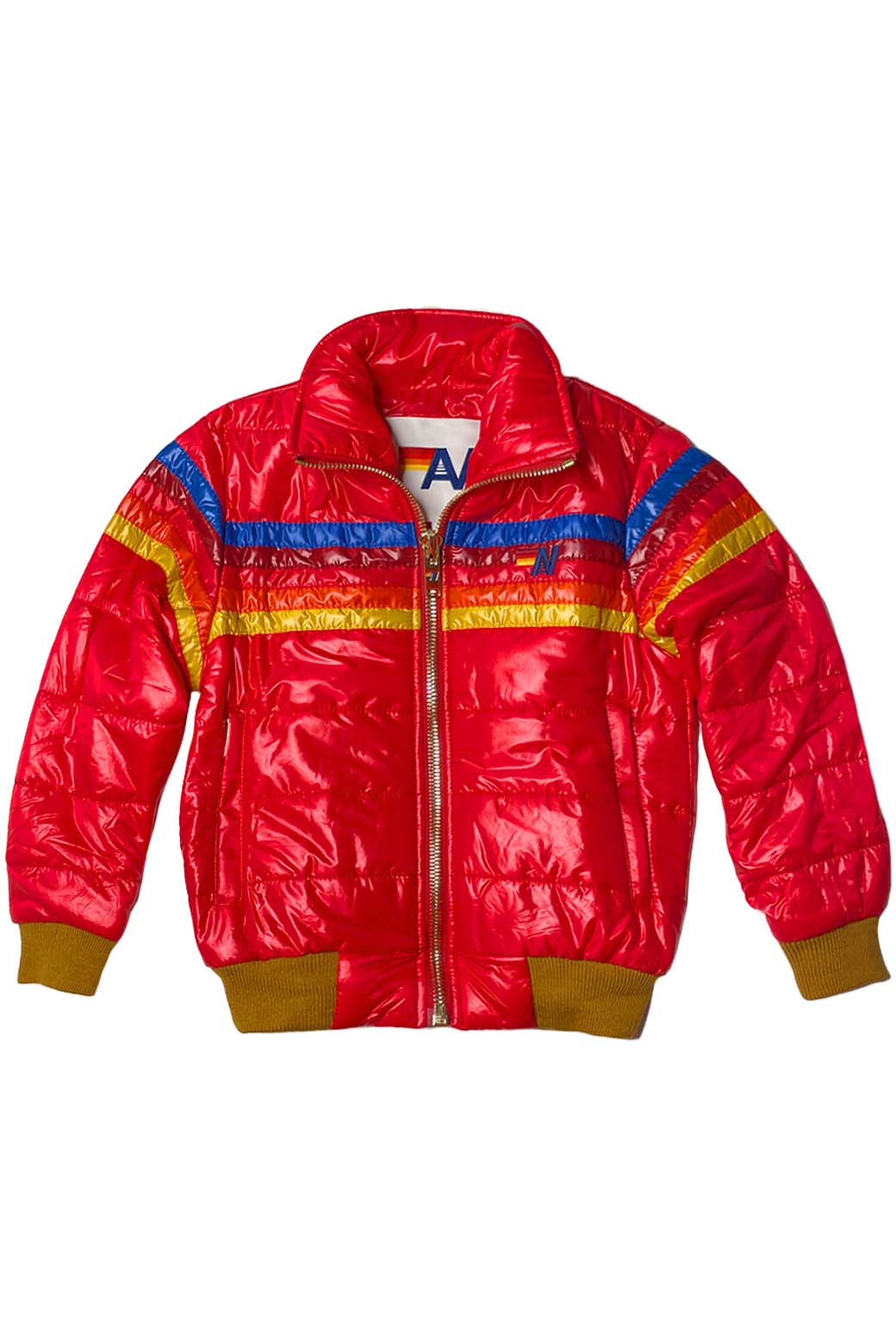 Classic 5 STRIPE KIDS TRAVELER JACKET - CHERRY GLOSSY