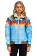 Classic 5 STRIPE JACKET - SKY GLOSSY