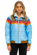 Classic 5 STRIPE JACKET - SKY GLOSSY