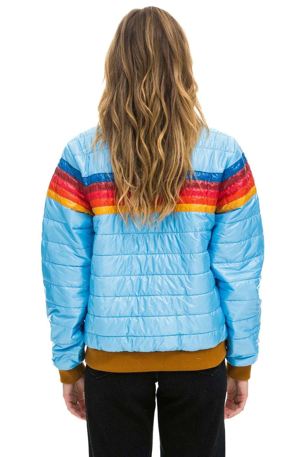 Classic 5 STRIPE JACKET - SKY GLOSSY