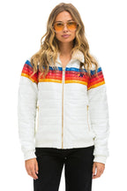 Classic 5 STRIPE JACKET - WHITE GLOSSY