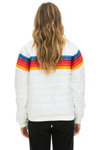 Classic 5 STRIPE JACKET - WHITE GLOSSY