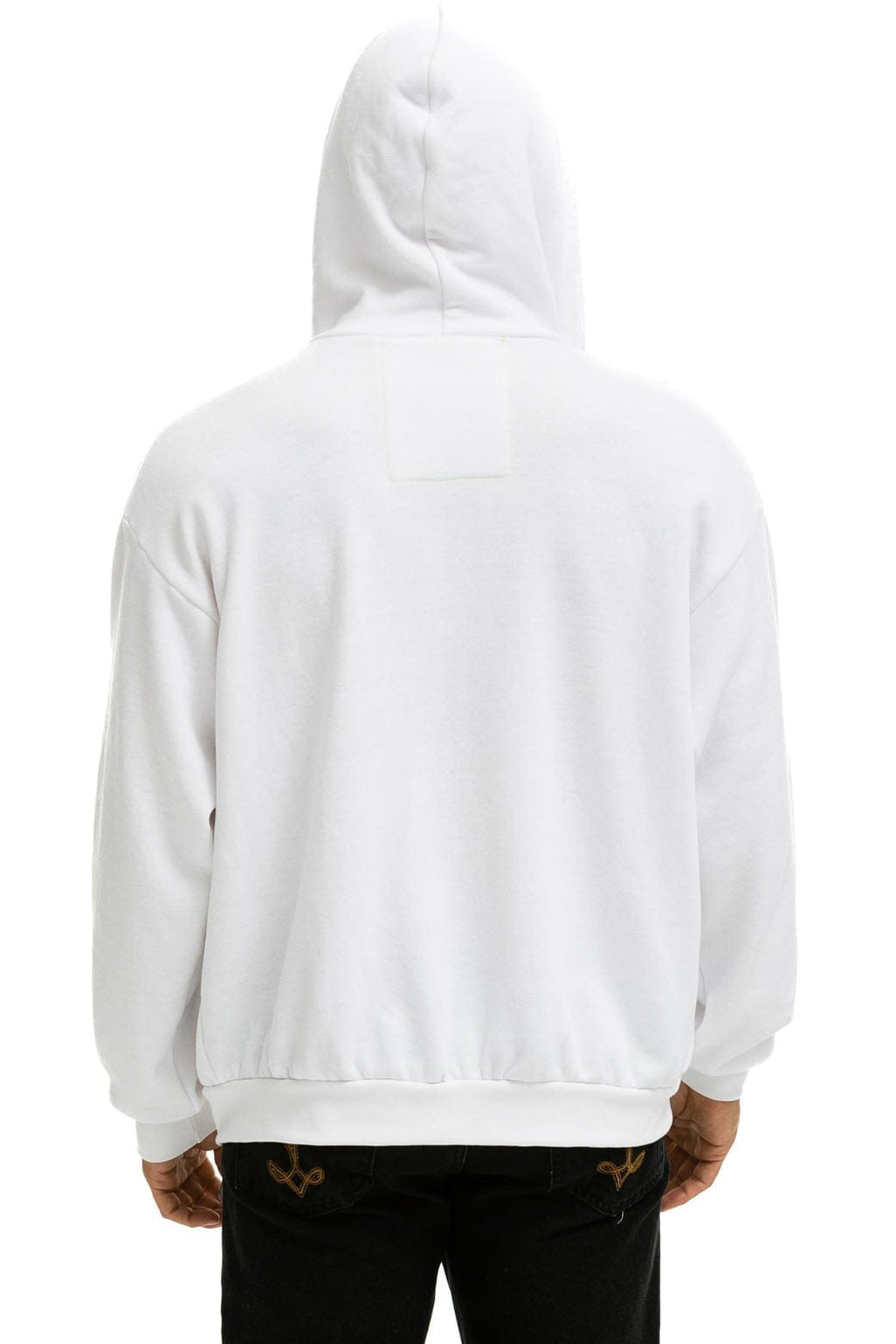 Classic 5 STRIPE RELAXED ZIP HOODIE - WHITE 2
