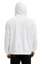 Classic 5 STRIPE RELAXED ZIP HOODIE - WHITE 2
