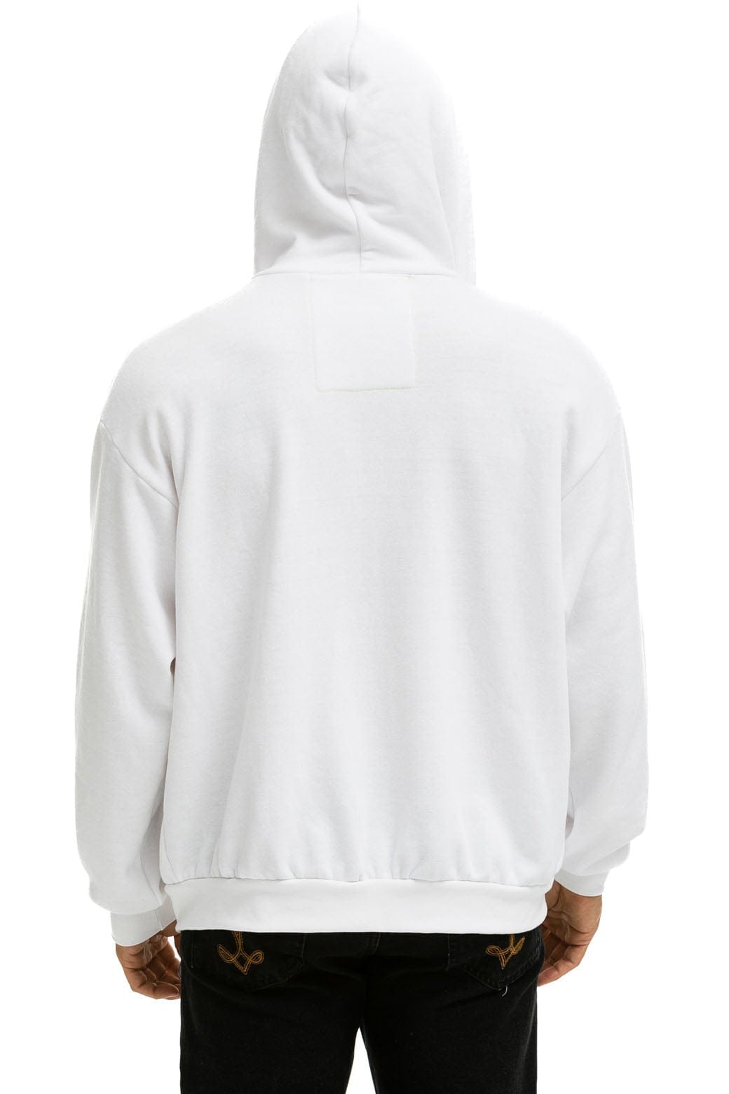Classic 5 STRIPE RELAXED ZIP HOODIE - WHITE 2
