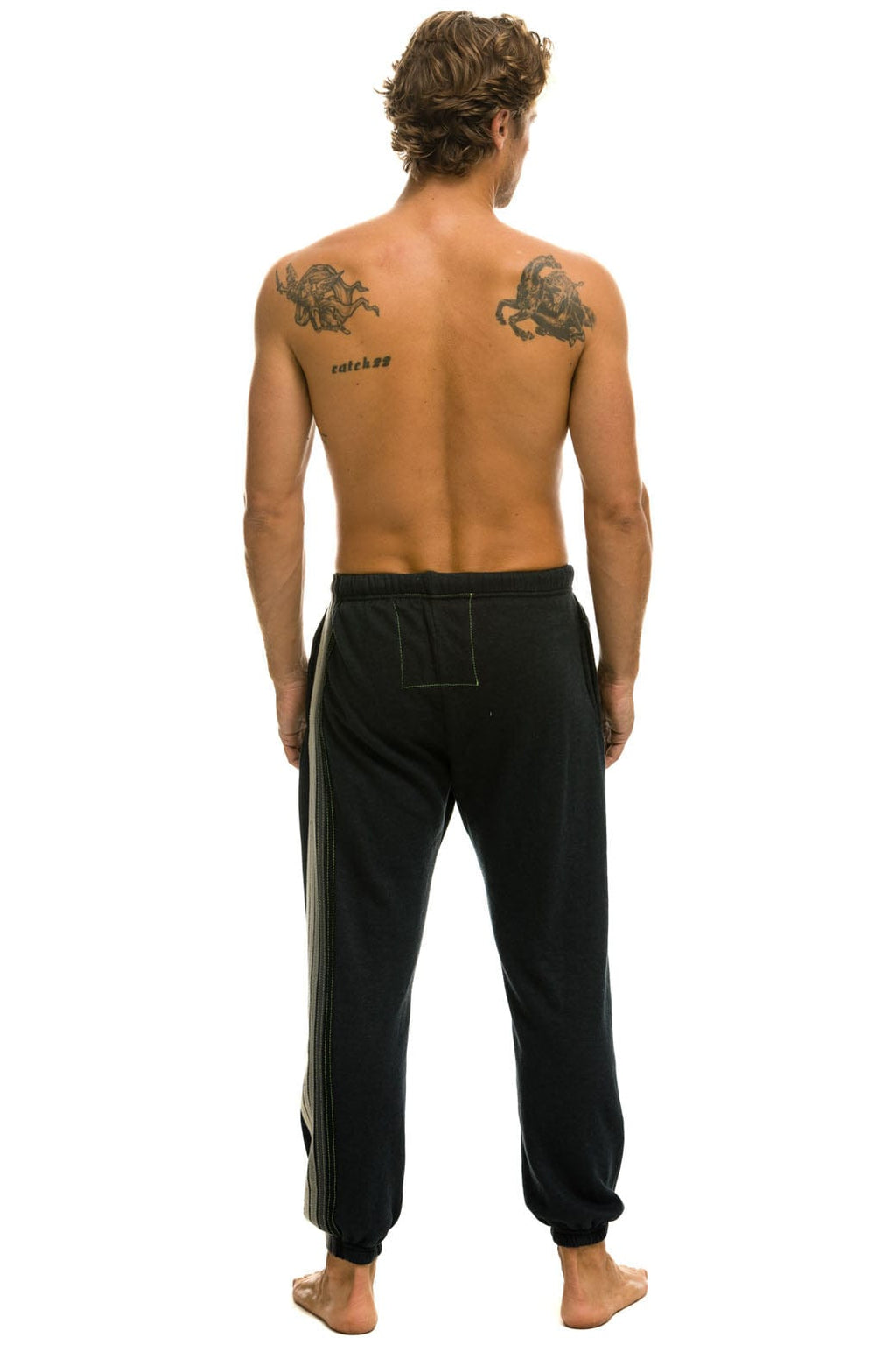 Classic 5 STRIPE SWEATPANTS - CHARCOAL GREY