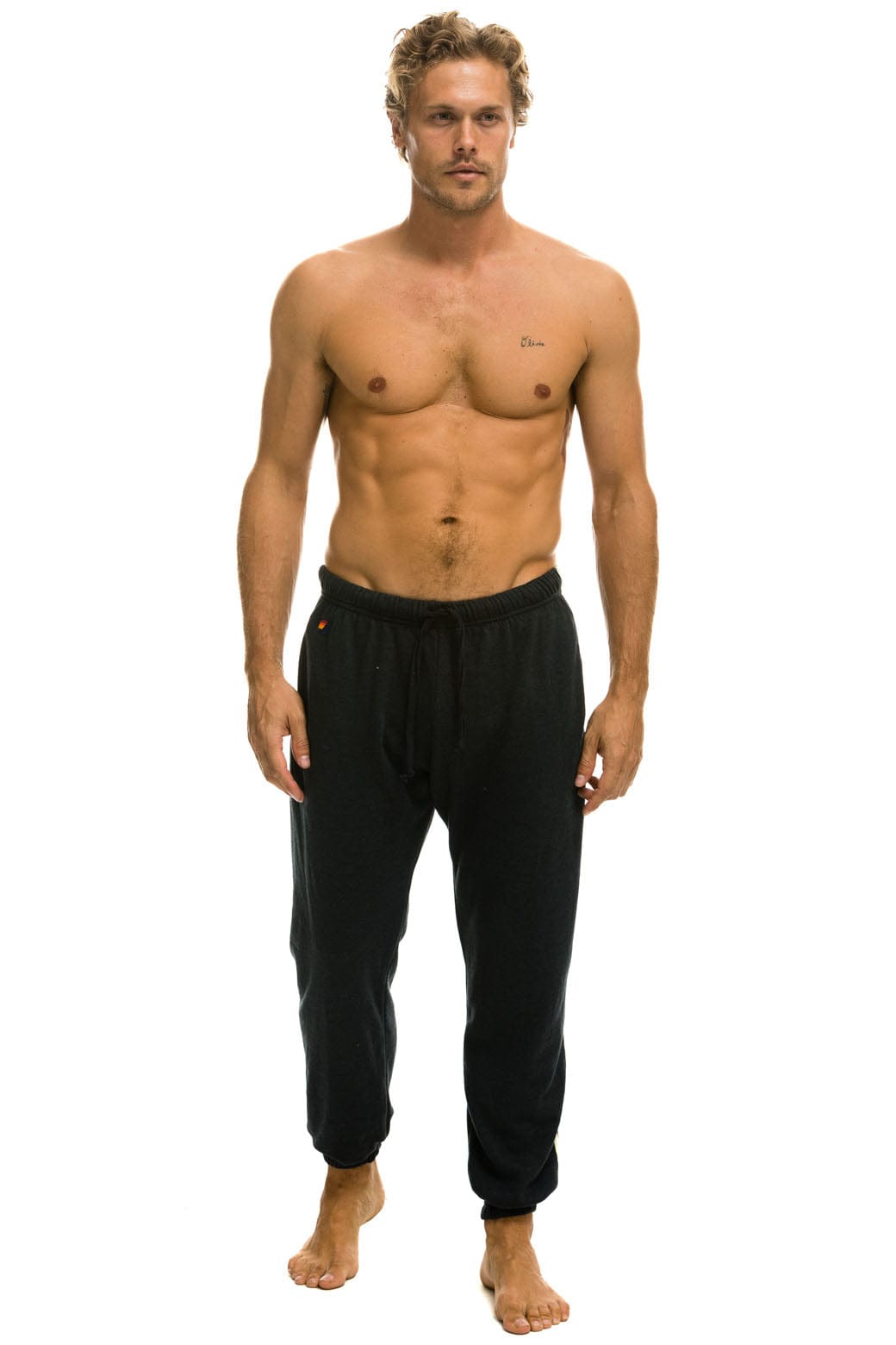 Classic 5 STRIPE SWEATPANTS - CHARCOAL GREY