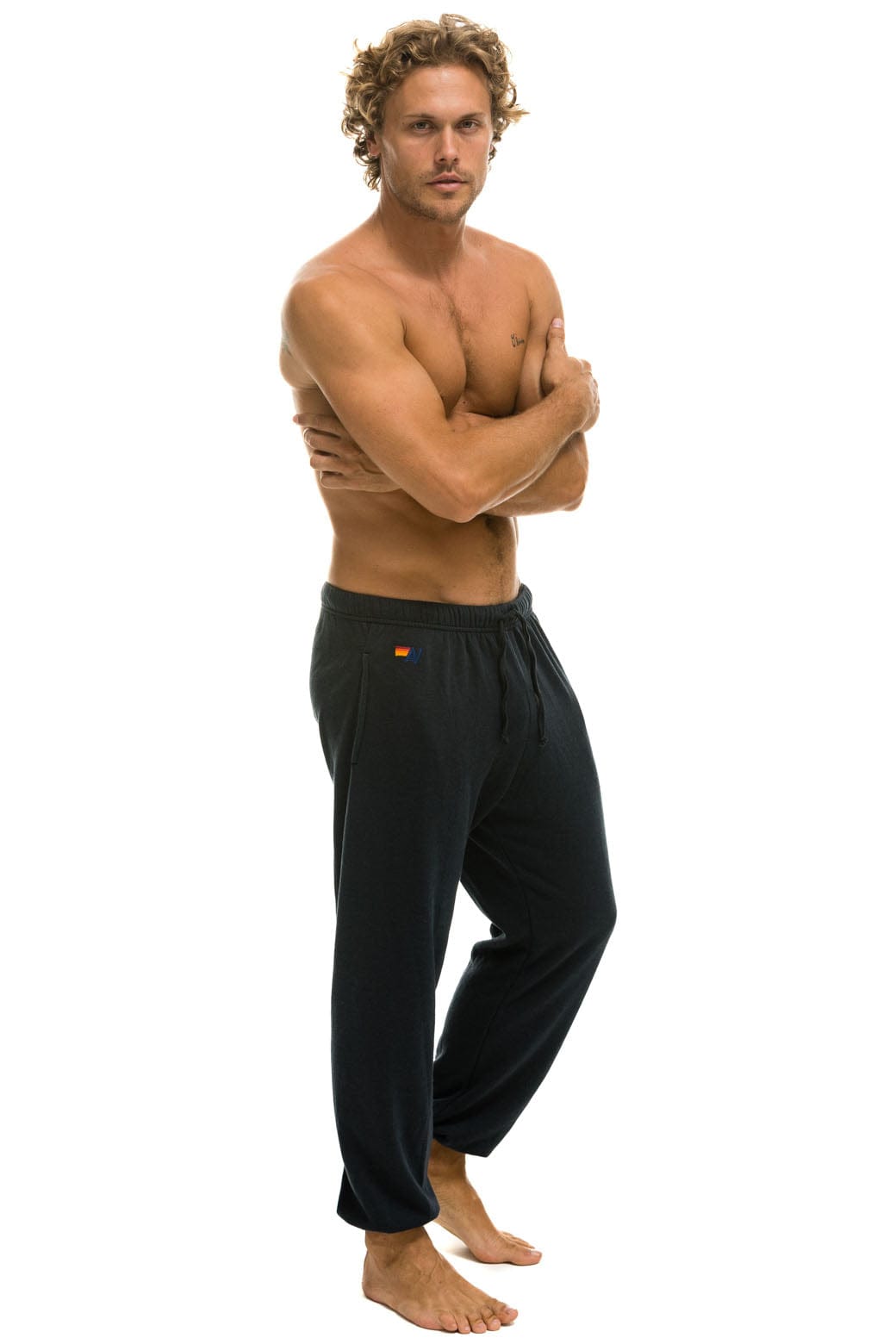 Classic 5 STRIPE SWEATPANTS - CHARCOAL