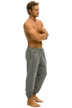 Classic 5 STRIPE SWEATPANTS - HEATHER GREY BLUE