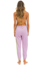 Classic 5 STRIPE SWEATPANTS - MAUVE PINK GREEN