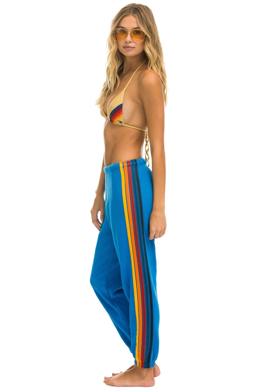 Classic 5 STRIPE SWEATPANTS - OCEAN