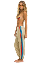 Classic 5 STRIPE SWEATPANTS - SAND USA