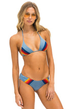 Classic 5 STRIPE TRIANGLE BIKINI TOP - ISLANDA