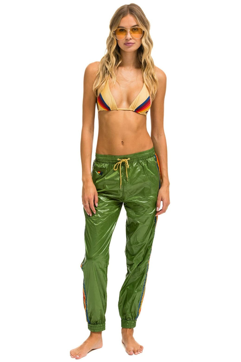 Classic 5 STRIPE WIND PANT - GARDEN GREEN