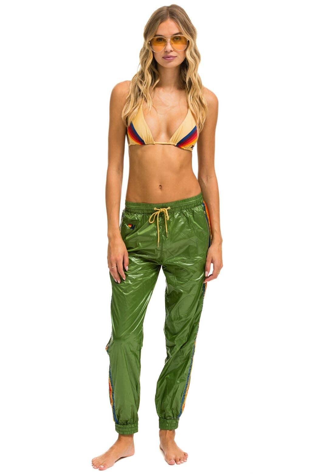 Classic 5 STRIPE WIND PANT - GARDEN GREEN