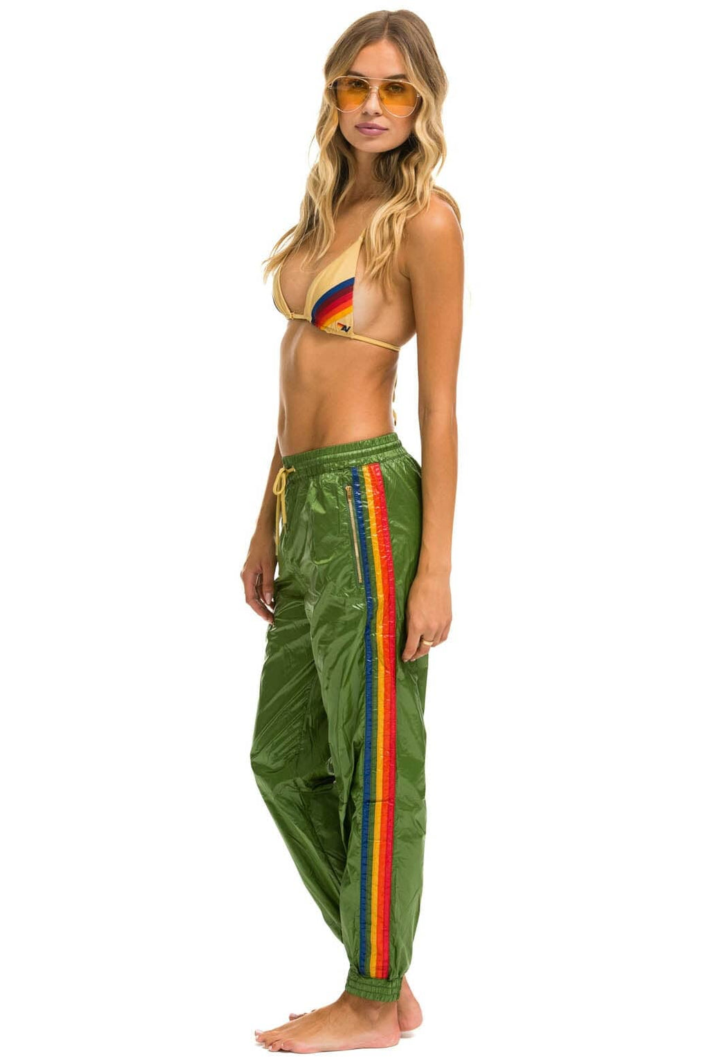 Classic 5 STRIPE WIND PANT - GARDEN GREEN