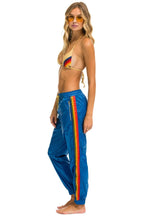 Classic 5 STRIPE WIND PANT - SNORKEL BLUE GLOSSY