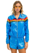 Classic 5 STRIPE WINDBREAKER - BLUE CINA