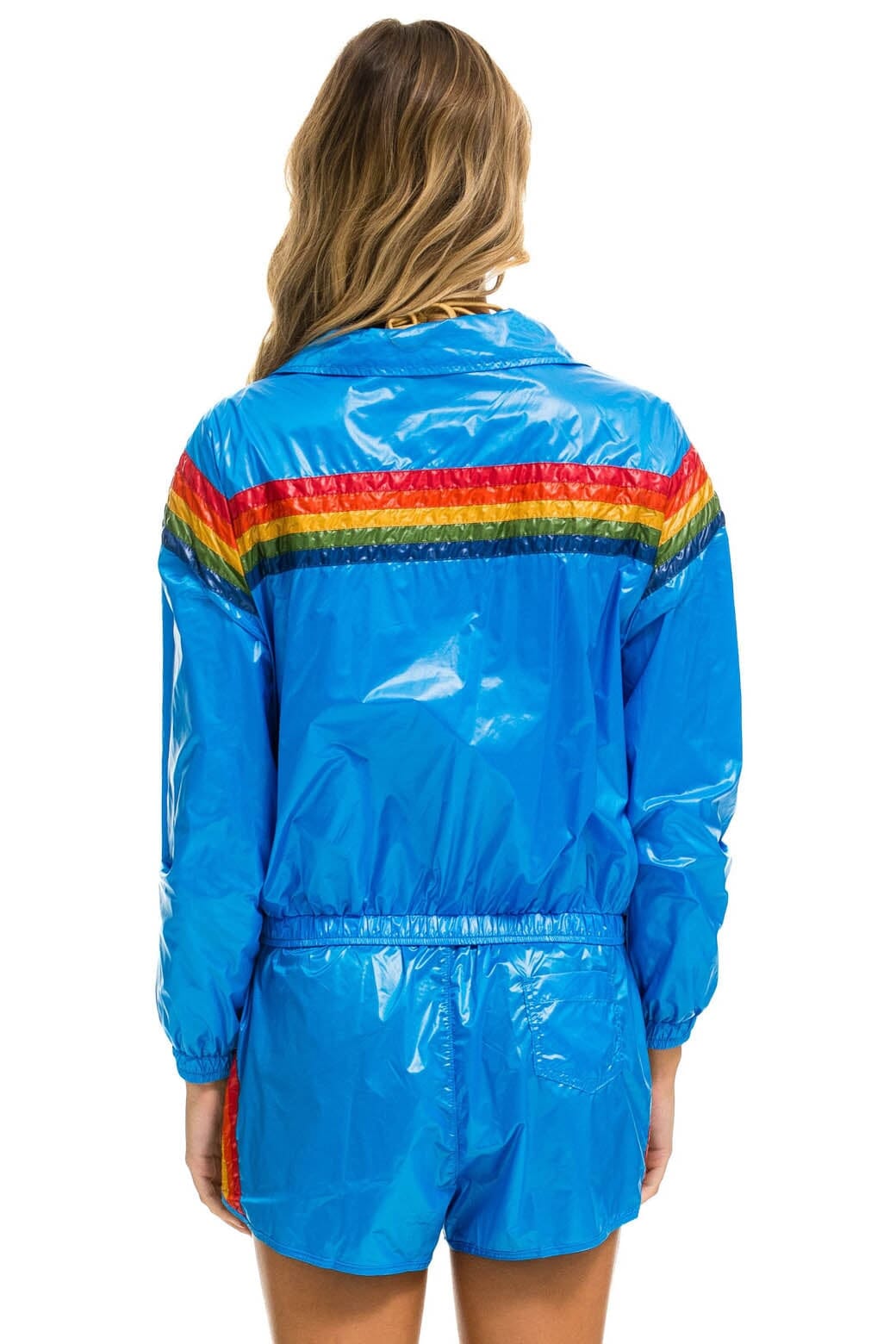 Classic 5 STRIPE WINDBREAKER - BLUE CINA