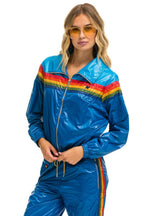 Classic 5 STRIPE WINDBREAKER - DRESDEN SNORKEL BLUE GLOSSY