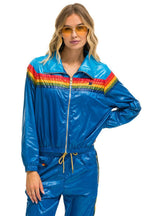 Classic 5 STRIPE WINDBREAKER - DRESDEN SNORKEL BLUE GLOSSY