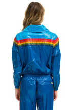 Classic 5 STRIPE WINDBREAKER - DRESDEN SNORKEL BLUE GLOSSY