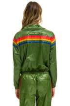 Classic 5 STRIPE - WINDBREAKER GARDEN GREEN GLOSSY